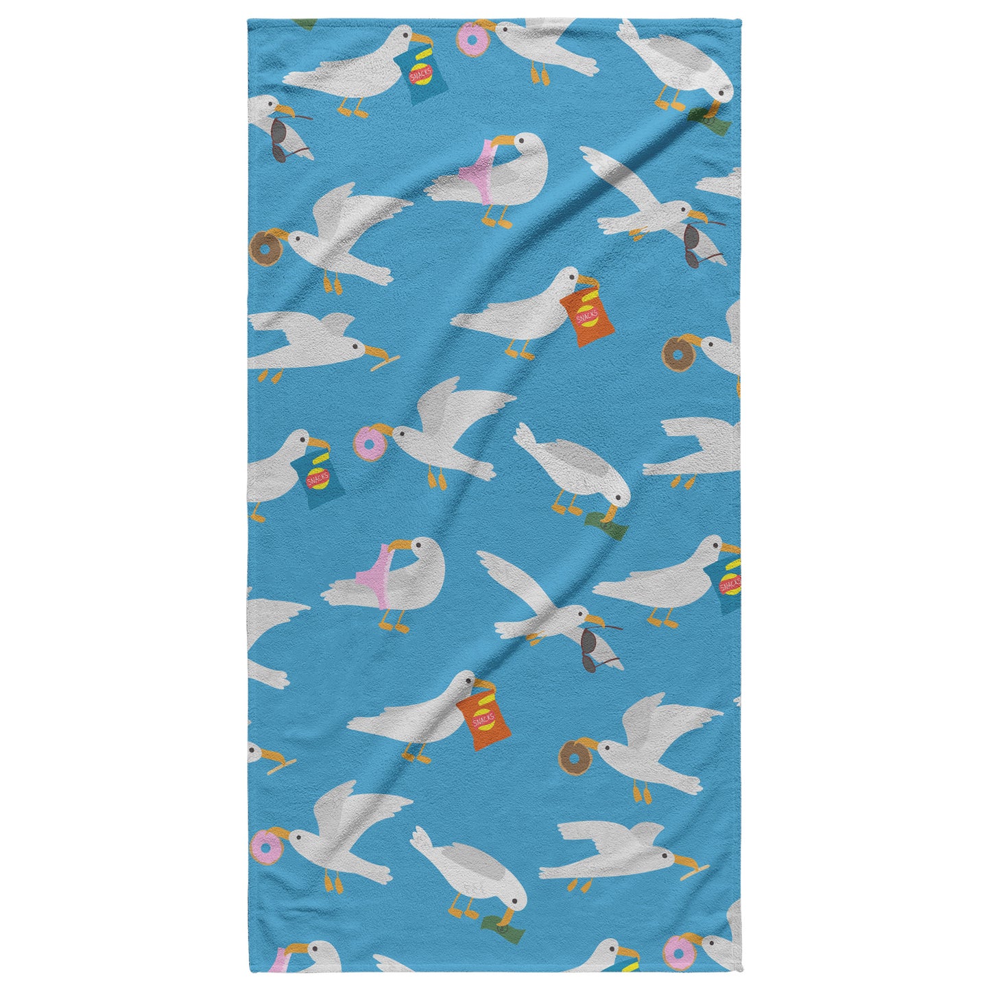 Picky Gulls Beach Towel